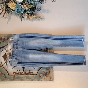 Soho Jeans with Blue Pin Stripes down the side. NWOT Size 8